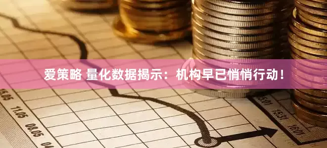 爱策略 量化数据揭示：机构早已悄悄行动！